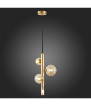 SL1509.203.04 Светильник подвесной ST-Luce Золотистый/Коньячный G9 4*5W CIELO-foto5