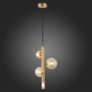 SL1509.203.04 Светильник подвесной ST-Luce Золотистый/Коньячный G9 4*5W CIELO-foto5