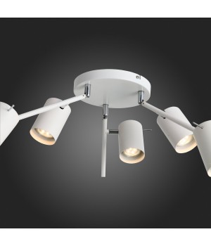 SL597.502.06 Люстра подвесная ST-Luce Белый/Белый GU10 6*3W FANALE-foto12