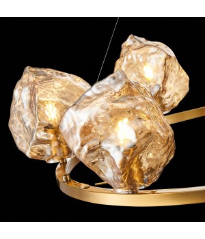 SL1175.303.06 Люстра подвесная ST-Luce латунь/янтарный E14 6*40W Portici-foto6