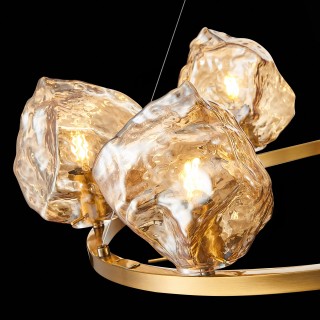 SL1175.303.06 Люстра подвесная ST-Luce латунь/янтарный E14 6*40W Portici-foto6