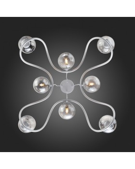 SL1502.103.08 Светильник подвесной ST-Luce Хром/Дымчатый G9 8*5W LEGATEZZA-foto4