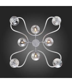 SL1502.103.08 Светильник подвесной ST-Luce Хром/Дымчатый G9 8*5W LEGATEZZA-foto4