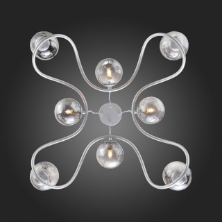 SL1502.103.08 Светильник подвесной ST-Luce Хром/Дымчатый G9 8*5W LEGATEZZA-foto4