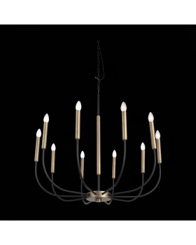 SLD008.423.10 Люстра подвесная ST-Luce Латунь, Черный E14 10*40W LAMDARIO-foto8