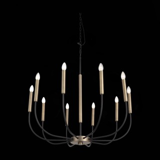 SLD008.423.10 Люстра подвесная ST-Luce Латунь, Черный E14 10*40W LAMDARIO-foto8