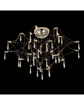 SL797.102.78 Люстра потолочная ST-Luce Хром, Прозрачный LED 78*0,45W 3000K GRAVETTA-foto3