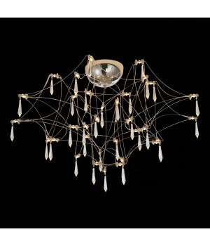 SL797.102.78 Люстра потолочная ST-Luce Хром, Прозрачный LED 78*0,45W 3000K GRAVETTA-foto3