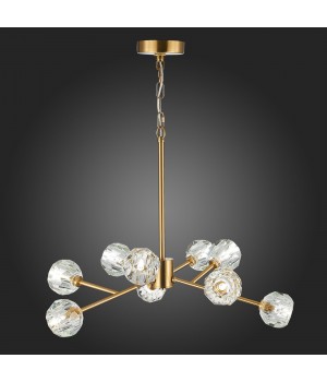 SL1166.303.09 Светильник подвесной ST-Luce Латунь/Прозрачный G9 LED 9*5W ROMANO-foto3