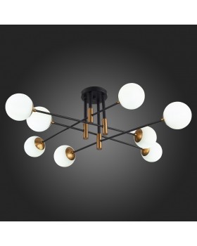 SL1203.402.08 Люстра потолочная ST-Luce Бронза,Черный/Белый E27 8*40W LIMANO-foto5