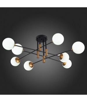 SL1203.402.08 Люстра потолочная ST-Luce Бронза,Черный/Белый E27 8*40W LIMANO-foto5