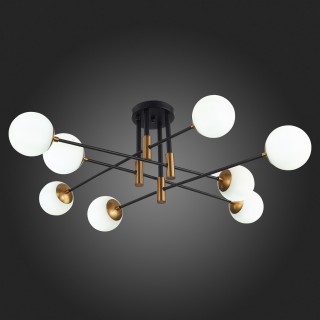 SL1203.402.08 Люстра потолочная ST-Luce Бронза,Черный/Белый E27 8*40W LIMANO-foto5