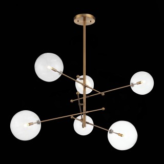 SL1205.303.06 Светильник подвесной ST-Luce Латунь/Прозрачный G9 6*5W SANDRO-foto8