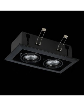 ST250.448.02 Св-к встр. Черный GU10 2*50W L245xW126xH70 220V Без ламп HEMI-foto5