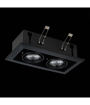 ST250.448.02 Св-к встр. Черный GU10 2*50W L245xW126xH70 220V Без ламп HEMI-foto5