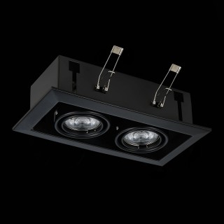 ST250.448.02 Св-к встр. Черный GU10 2*50W  L245xW126xH70 220V Без ламп HEMI-foto5
