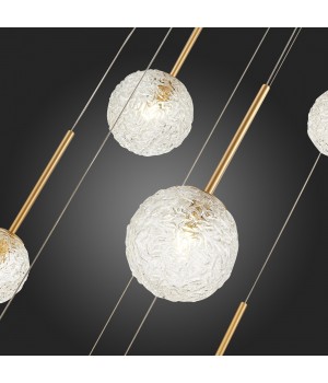 SL1152.203.08 Светильник подвесной ST-Luce Золотистый/Прозрачный G9 8*5W ARCOBALINO-foto12