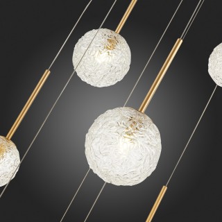 SL1152.203.08 Светильник подвесной ST-Luce Золотистый/Прозрачный G9 8*5W ARCOBALINO-foto12