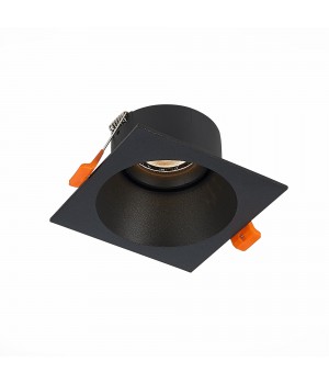 ST207.418.01 Св-к встр. Мат. черный GU10 1*50W L103xW103xH52 220V Без ламп GROSI-foto2