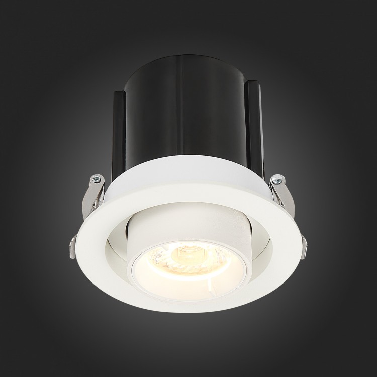 ST702.138.12 Св-к встр. Белый LED 1*12W 3000K 900Lm Ra80 24° IP20 D90xH92 180-240V ST702