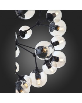 SL549.413.30 Люстра подвесная ST-Luce Черный/Янтарный E27 30*40W (из 2-х коробок) STAMPO-foto3