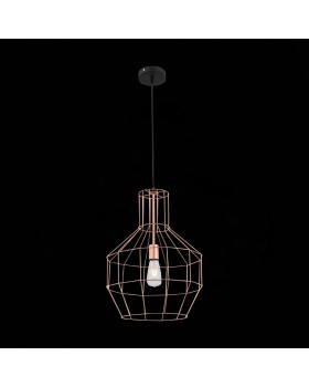 SL192.303.01 Подвес ST-Luce Черный/Латунь E27 1*60W RETE-foto4