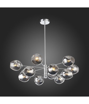 SL1500.103.12 Светильник подвесной ST-Luce Хром/Дымчатый E14 12*40W FOVIA-foto6