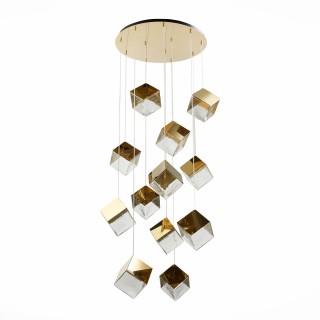 SL1182.203.12 Светильник подвесной ST-Luce Золотистый/Прозрачный, Золотистый G9 12*5W RIELLO-foto2