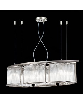 SL1627.103.06 Люстра подвесная ST-Luce Хром/Прозрачный E14 6*40W Velletri-foto5