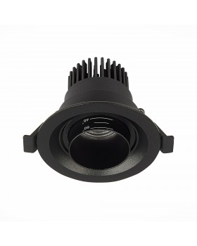 ST701.438.07 Св-к встр. Zoom Черный LED 1*7W 3000K 560Lm Ra 15°-60° IP20 D90xH65 170-240V ST701-foto3