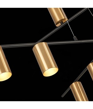 SL1206.402.12 Светильник потолочный ST-Luce Черный/Латунь GU10 12*7W SORMANO-foto6