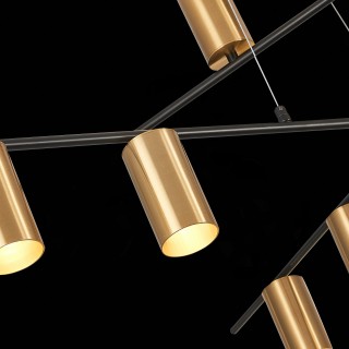 SL1206.402.12 Светильник потолочный ST-Luce Черный/Латунь GU10 12*7W SORMANO-foto6