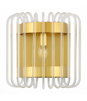 SL1228.201.01 Бра ST-Luce Золотистый/Прозрачный E14 1*40W GROSSETO-foto2