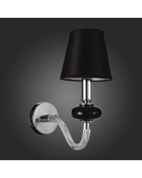 SL654.401.01 Бра ST-Luce Хром, Черный, Прозрачный/Черный E14 1*40W LUME-foto3