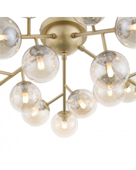 SL438.202.20 Люстра потолочная ST-Luce Золотистый/Коньячный G9 20*5W PALLЕRE-foto3