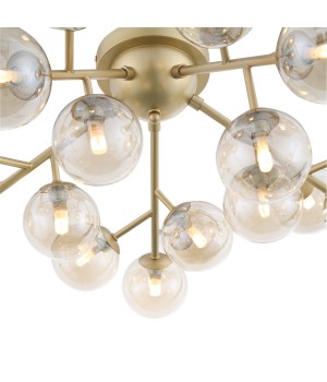 SL438.202.20 Люстра потолочная ST-Luce Золотистый/Коньячный G9 20*5W PALLЕRE-foto3