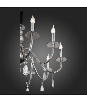 SL1113.403.10 Люстра подвесная ST-Luce Хром, Дымчатый, Прозрачный E14 10*40W SIEMA-foto4