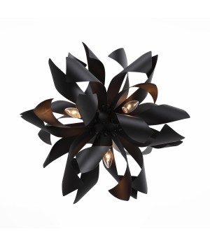 SL453.403.06E Люстра подвесная ST-Luce Черный/Черный E14 6*40W SPIRAGLIO-foto3