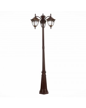 SL083.705.03 Светильник уличный наземный ST-Luce Кофейный/Кофейный, Прозрачный E27 3*60W CHIANI-foto2
