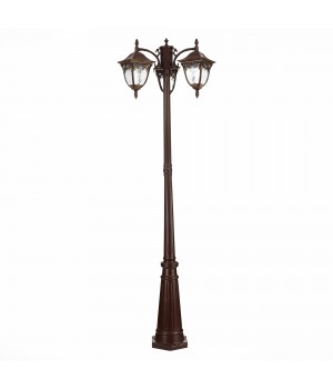 SL083.705.03 Светильник уличный наземный ST-Luce Кофейный/Кофейный, Прозрачный E27 3*60W CHIANI-foto2