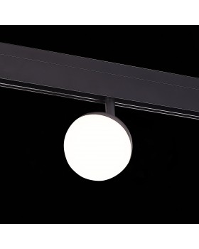 ST358.436.07 Магнитный трековый светильник Черный LED 1*7W 3000K 520Lm Ra>80 120° IP20 L120xW90xH192 48V PIBOLE-foto4