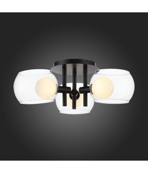 SL1483.402.03 Светильник потолочный ST-Luce Черный/Прозрачный, Белый G9 3*5W ELLETO-foto5