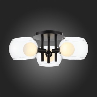 SL1483.402.03 Светильник потолочный ST-Luce Черный/Прозрачный, Белый G9 3*5W ELLETO-foto5