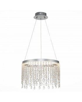 SL6201.103.24 Люстра подвесная ST-Luce Серебристый/Прозрачный LED 1*24W 3000K/4000K/6000K VEGA