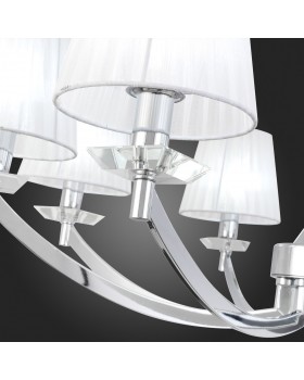 SL1756.103.08 Светильник подвесной ST-Luce Хром/Светло-серый E14 8*40W BELLO-foto3