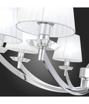 SL1756.103.08 Светильник подвесной ST-Luce Хром/Светло-серый E14 8*40W BELLO-foto3