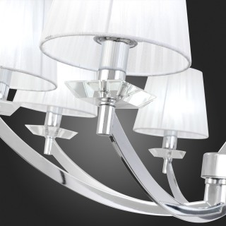 SL1756.103.08 Светильник подвесной ST-Luce Хром/Светло-серый E14 8*40W BELLO-foto3