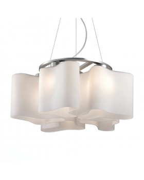 SL118.503.05 Люстра подвесная ST-Luce Серебристый/Белый E27 5*60W ONDE 2-foto2