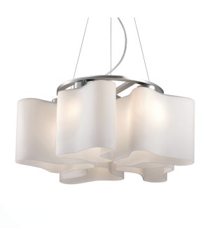 SL118.503.05 Люстра подвесная ST-Luce Серебристый/Белый E27 5*60W ONDE 2-foto2