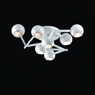 SL853.502.07 Люстра потолочная ST-Luce Белый/Белый, Серебристый E14 7*40W ROTTURA-foto2